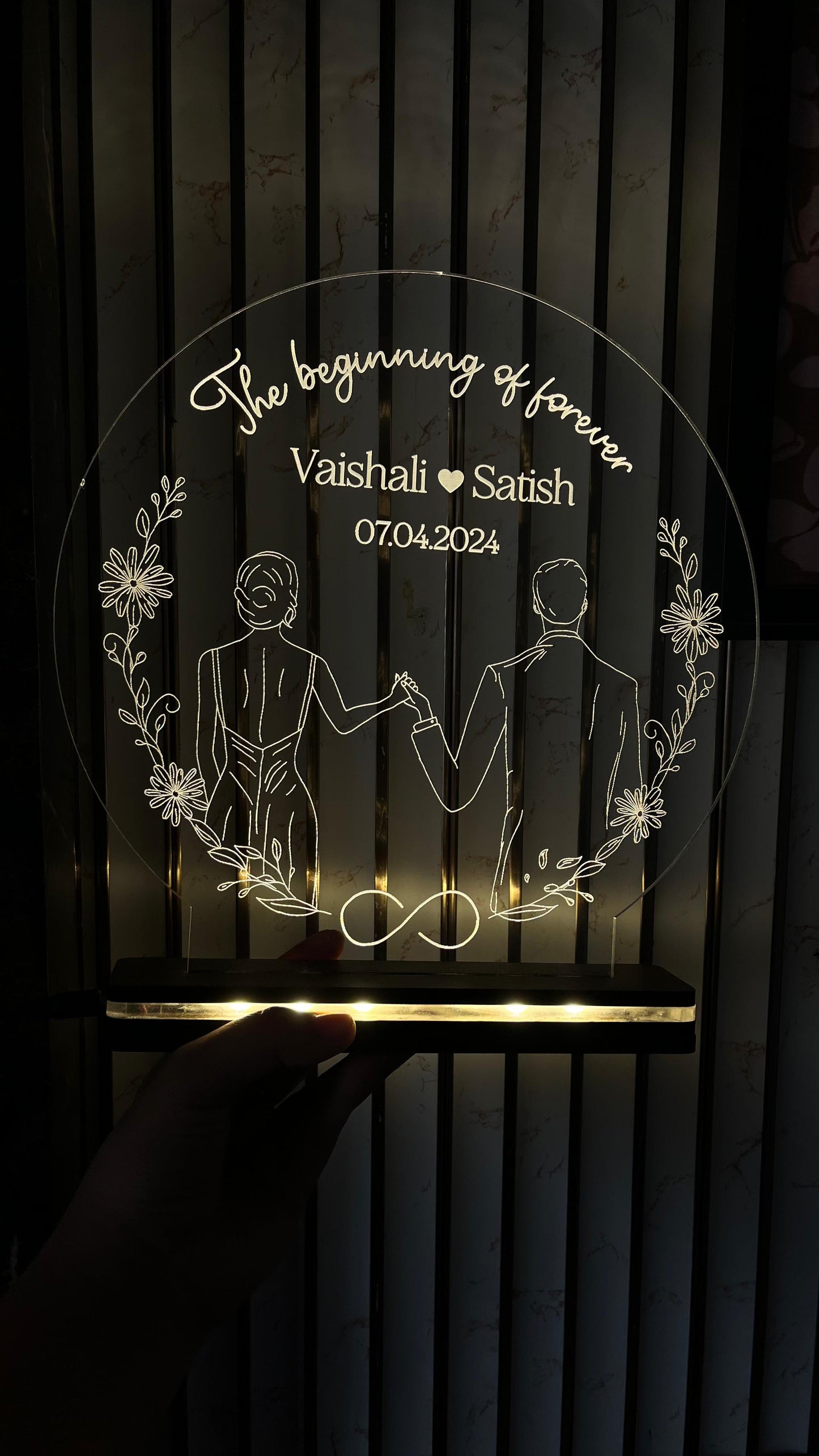 CIRCULAR COUPLE LAMP